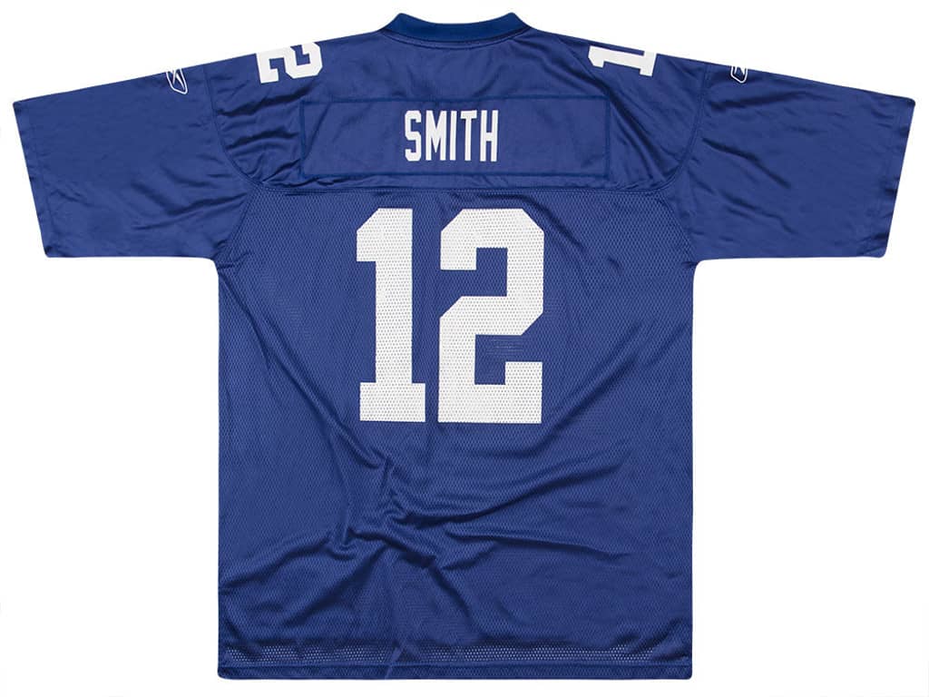 2008 New York Giants Smith #12 Reebok On Field Jersey (Home) L