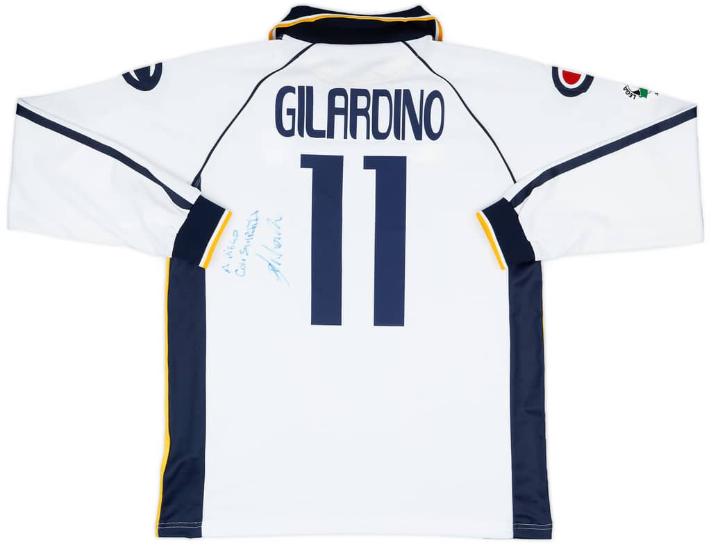 2003-04 Parma Signed Home L/S Shirt Gilardino #11 - 8/10 - (XL)