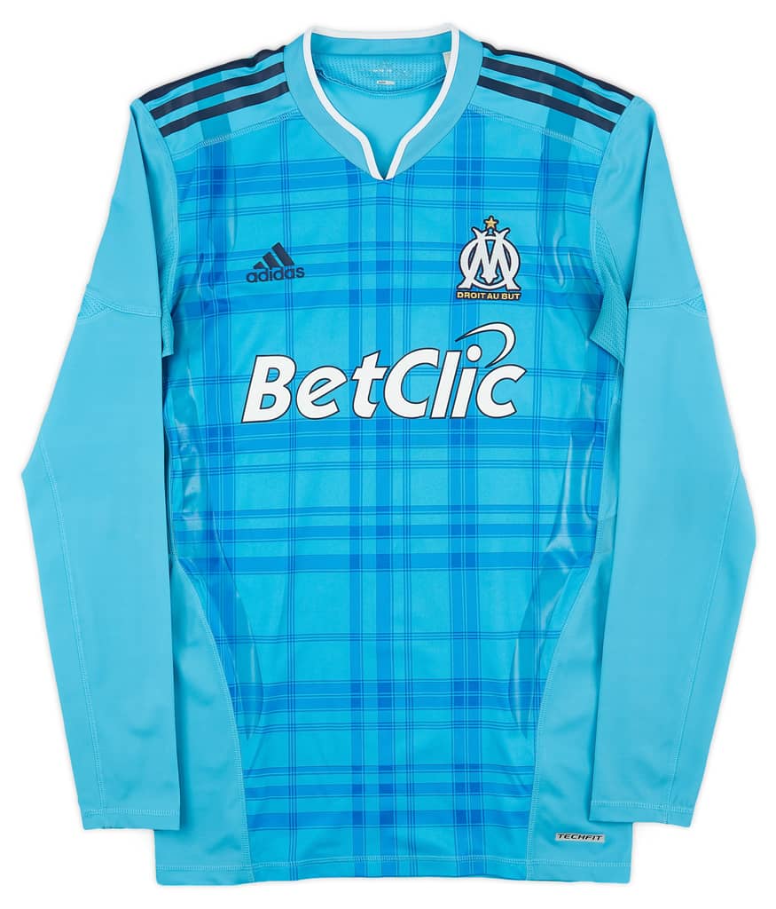 2010-11 Olympique Marseille Authentic Away L/S Shirt - 9/10 - (L)