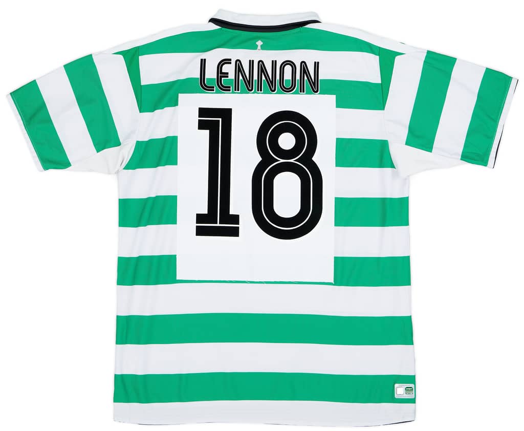 2004-05 Celtic Home Shirt Lennon #18 - 7/10 - (XL)