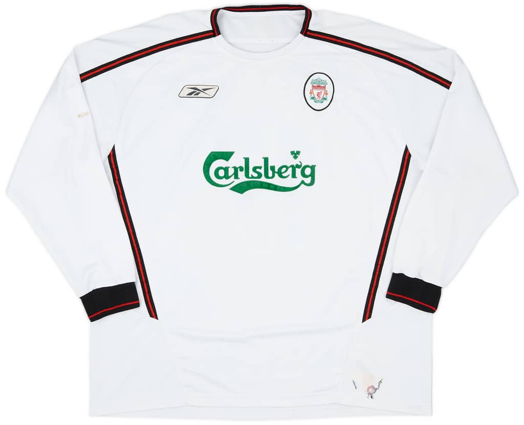 2003-04 Liverpool Away L/S Shirt Gerrard #17 - 6/10 - (XXL)