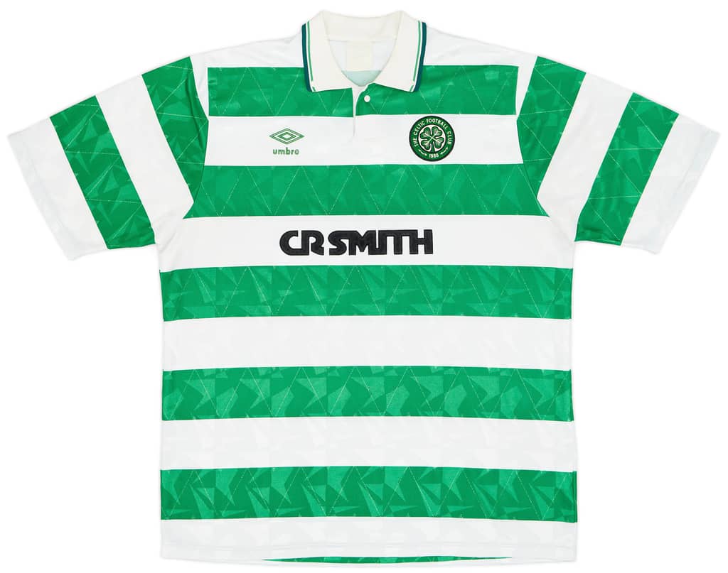 1989-91 Celtic Home Shirt - 8/10 - (L)