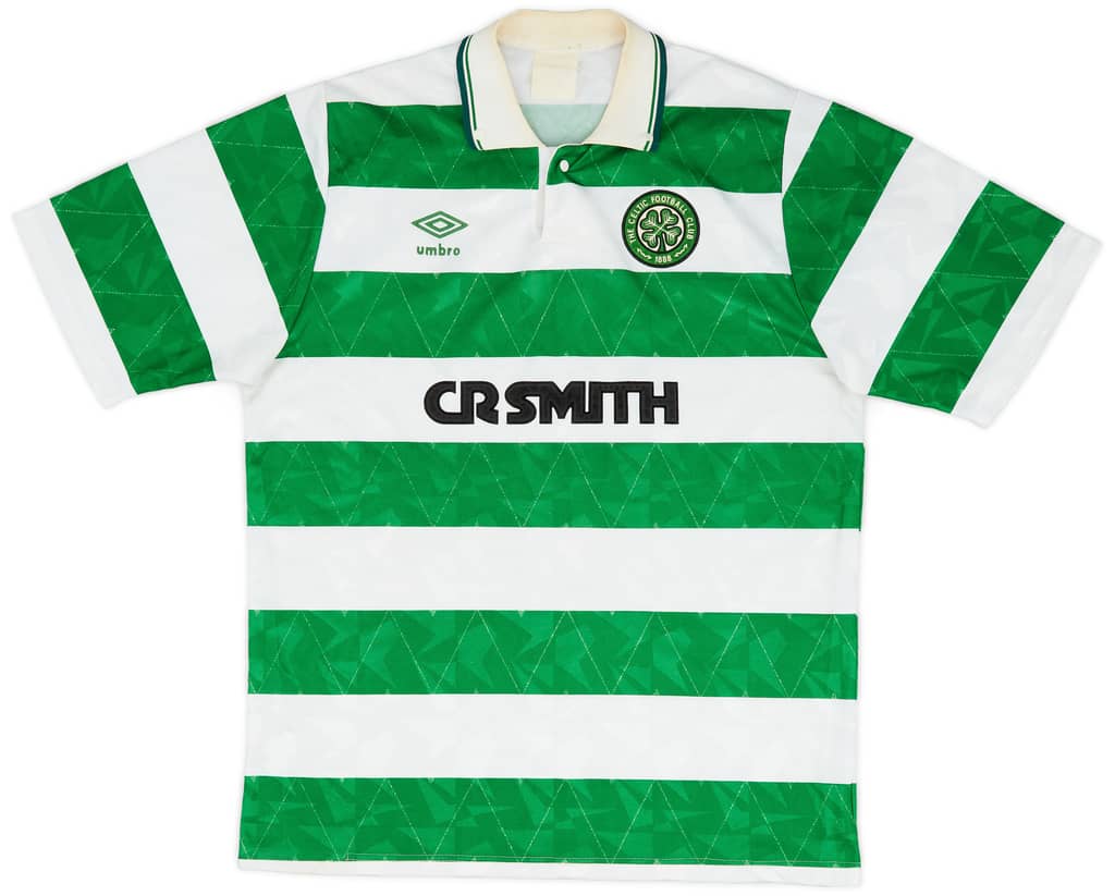 1989-91 Celtic Home Shirt - 8/10 - (M)
