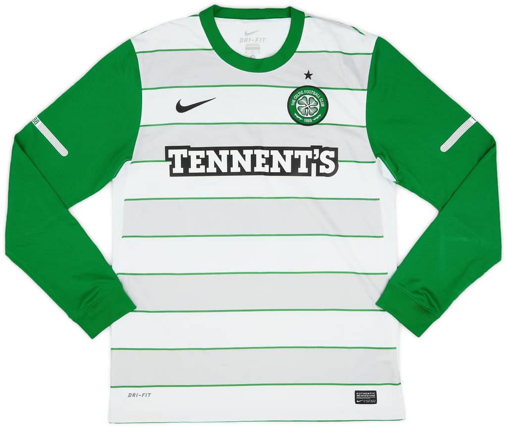 2011-12 Celtic Away L/S Shirt Stokes #10 - 8/10 - (M)