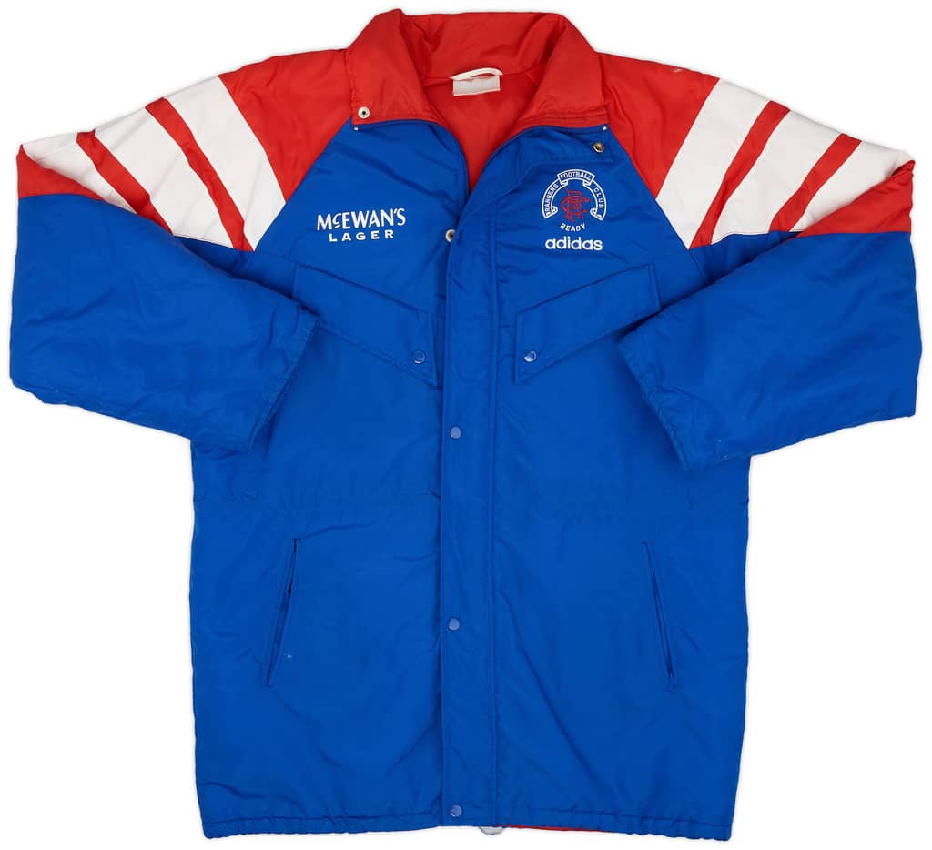 1992-94 Rangers adidas Padded Bench Coat - 9/10 - (L)