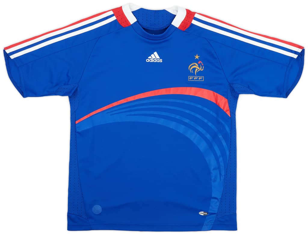 2007-08 France Home Shirt - 8/10 - (M.Boys)