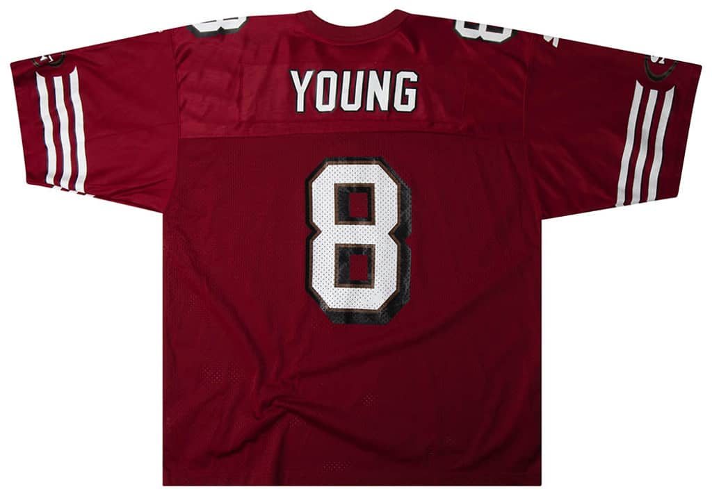 1996-98 San Francisco 49ers Young #8 Starter Jersey (Home) XL