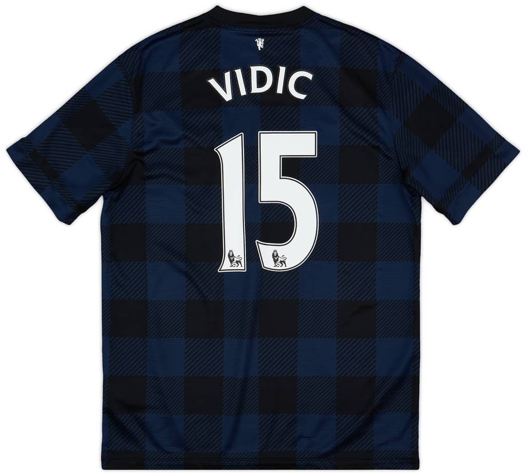 2013-14 Manchester United Away Shirt Vidic #15