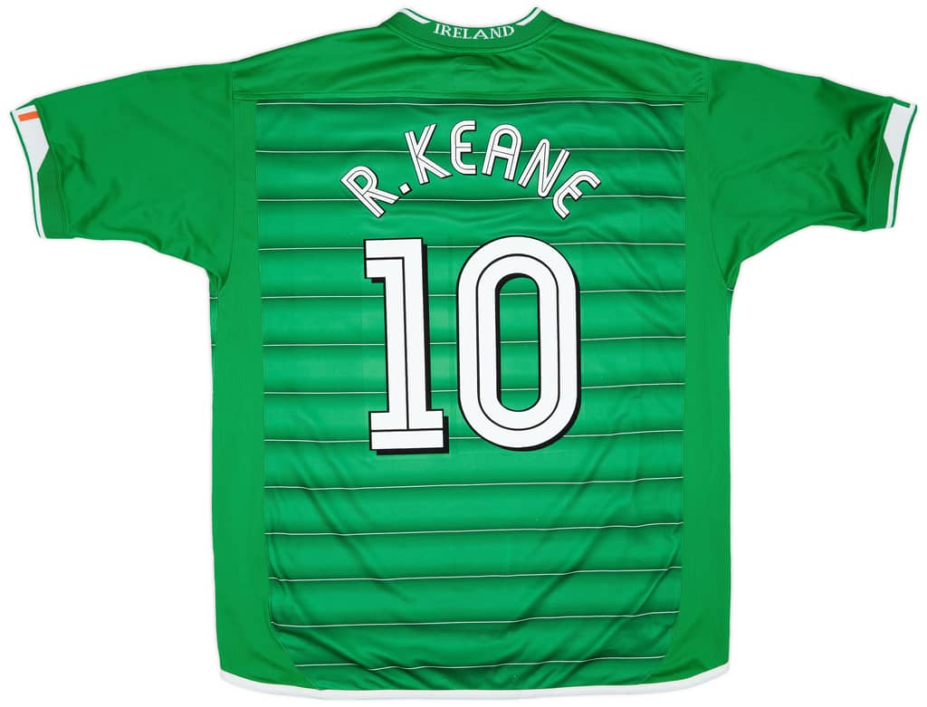 2003-04 Ireland Home Shirt R. Keane #10 - 8/10 - (S)