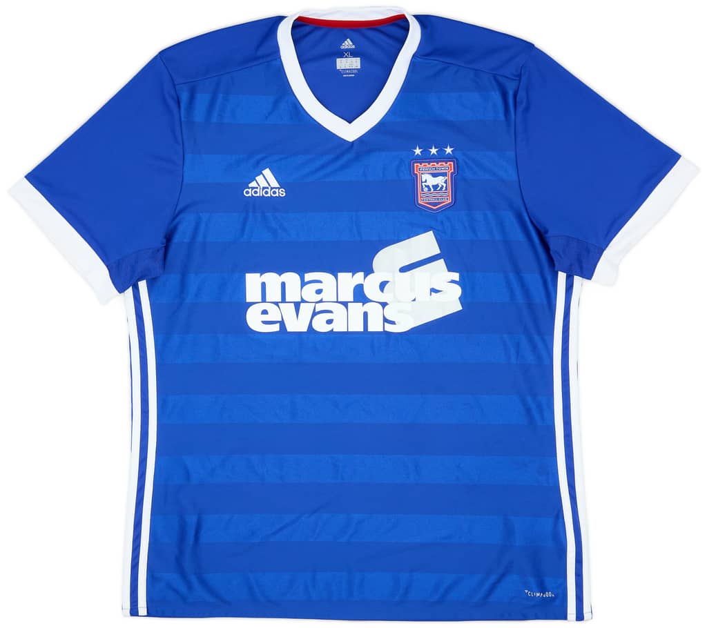 2017-18 Ipswich Home Shirt - 8/10 - (XL)