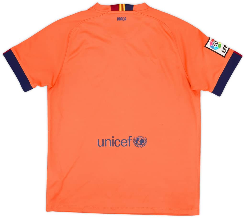 2014-15 Barcelona Away Shirt - 6/10 - (XL.Boys)
