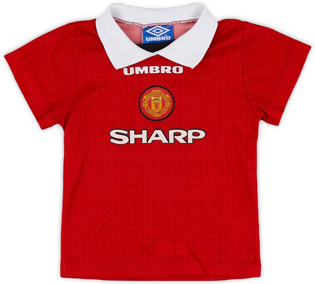 1996-98 Manchester United Home Shirt - 9/10 - (S.Boys)