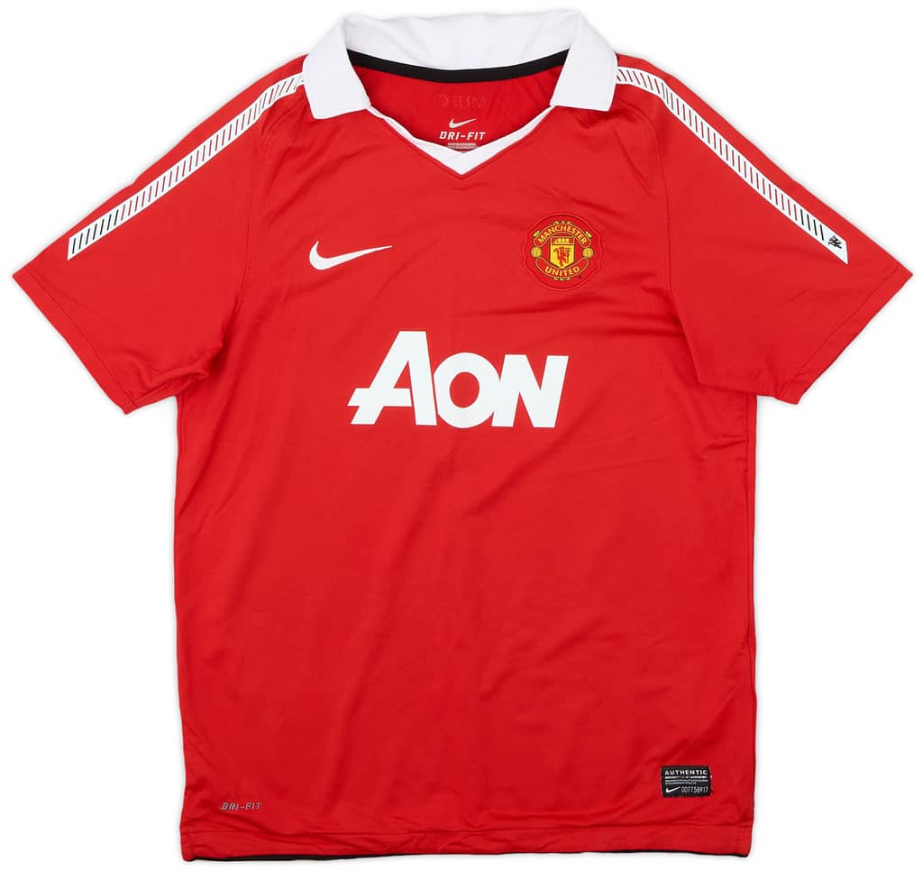 2010-11 Manchester United Home Shirt - 6/10 - (L.Boys)
