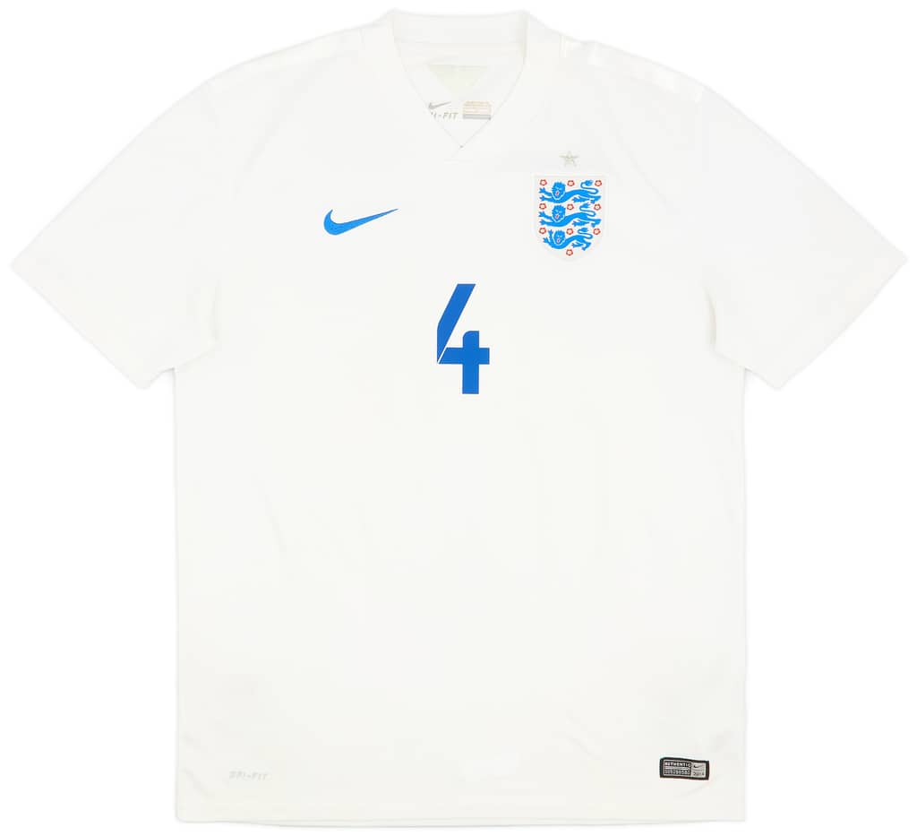2014-15 England Home Shirt Gerrard #4 - 6/10 - (L)