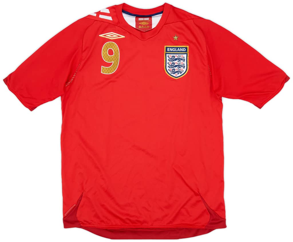 2006-08 England Away Shirt Rooney #9 - 8/10 - (M)