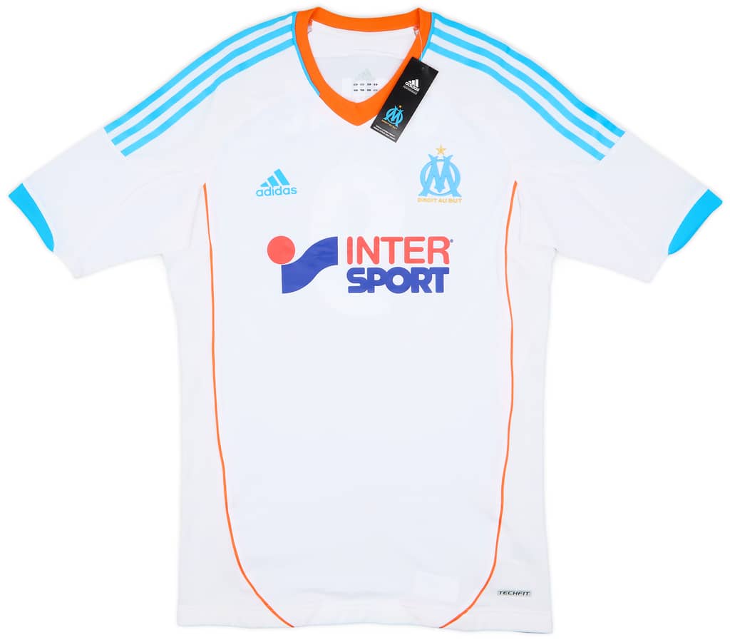 2012-13 Olympique Marseille Player Issue TechFit Home Shirt Gignac #9 (XL)