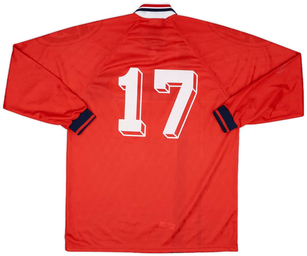 1997-98 Norway Match Issue Home L/S Shirt #17