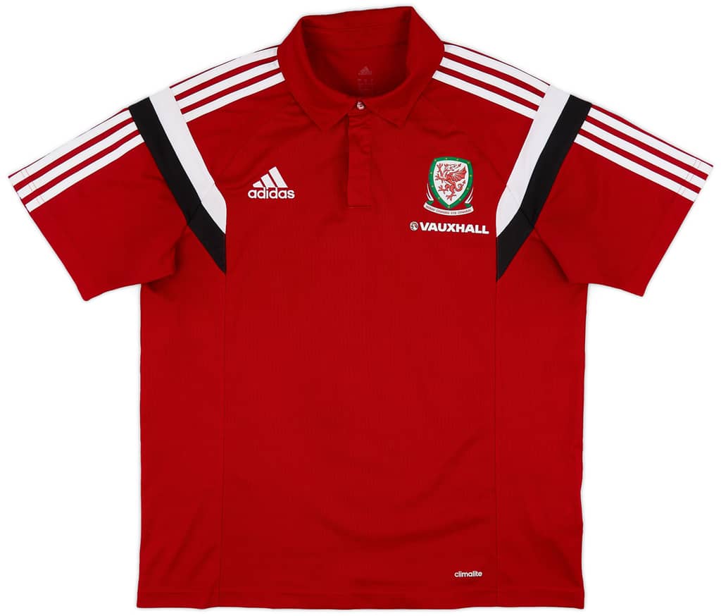 2014-15 Wales adidas Polo Shirt - 8/10 - (L)