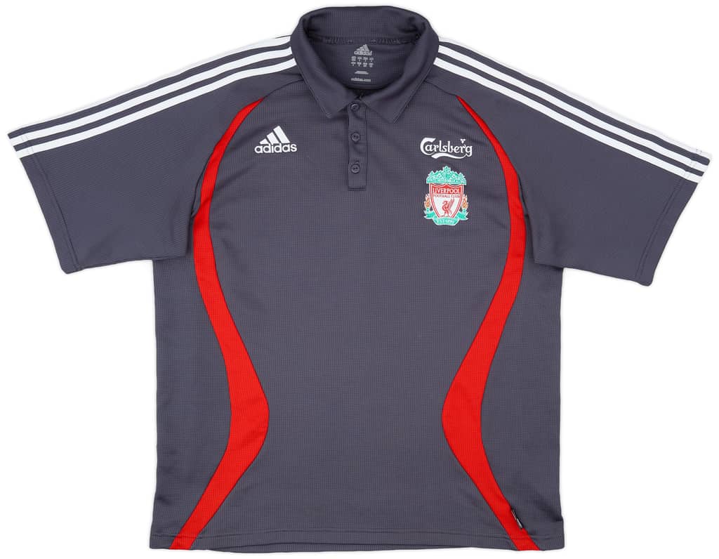 2006-07 Liverpool adidas Polo Shirt - 7/10 - (XL)
