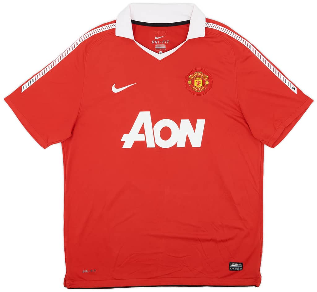 2010-11 Manchester United Home Shirt Rooney #10 - 7/10 - (L)