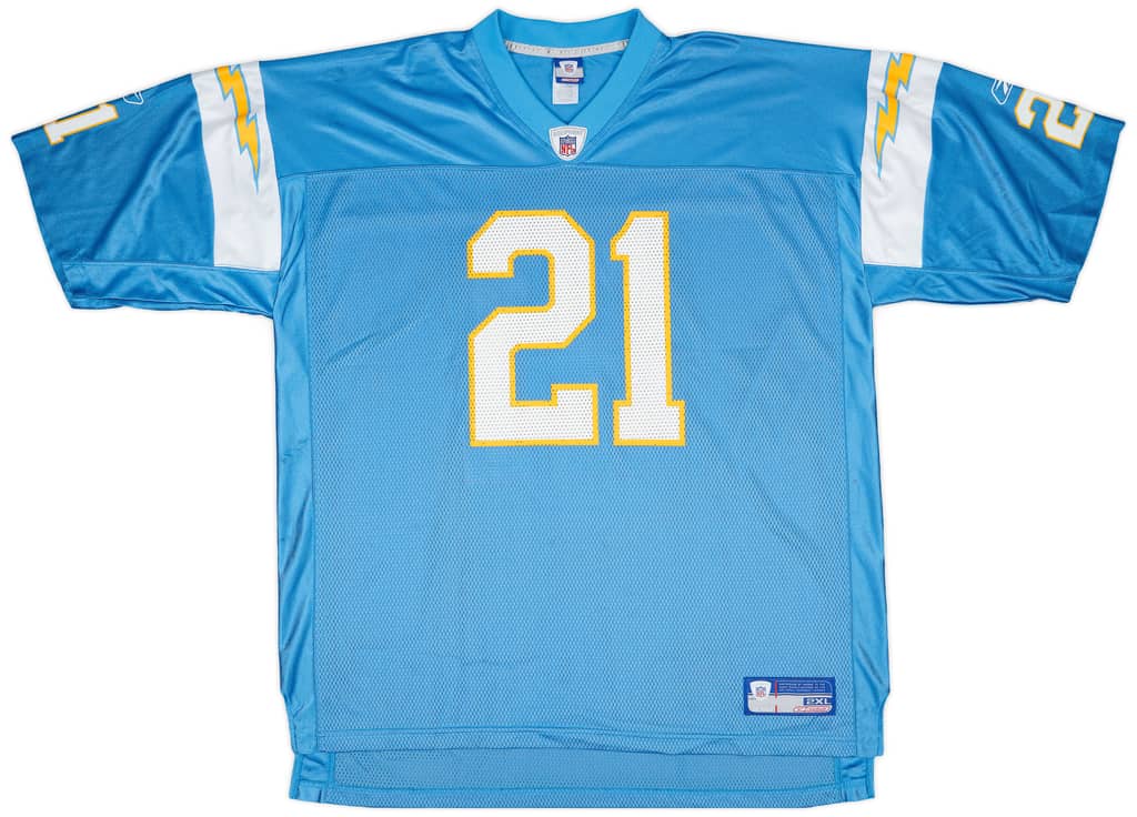 2002-04 San Diego Chargers Tomlinson #21 Reebok On Field Alternate Jersey - 7/10 - (XXL)