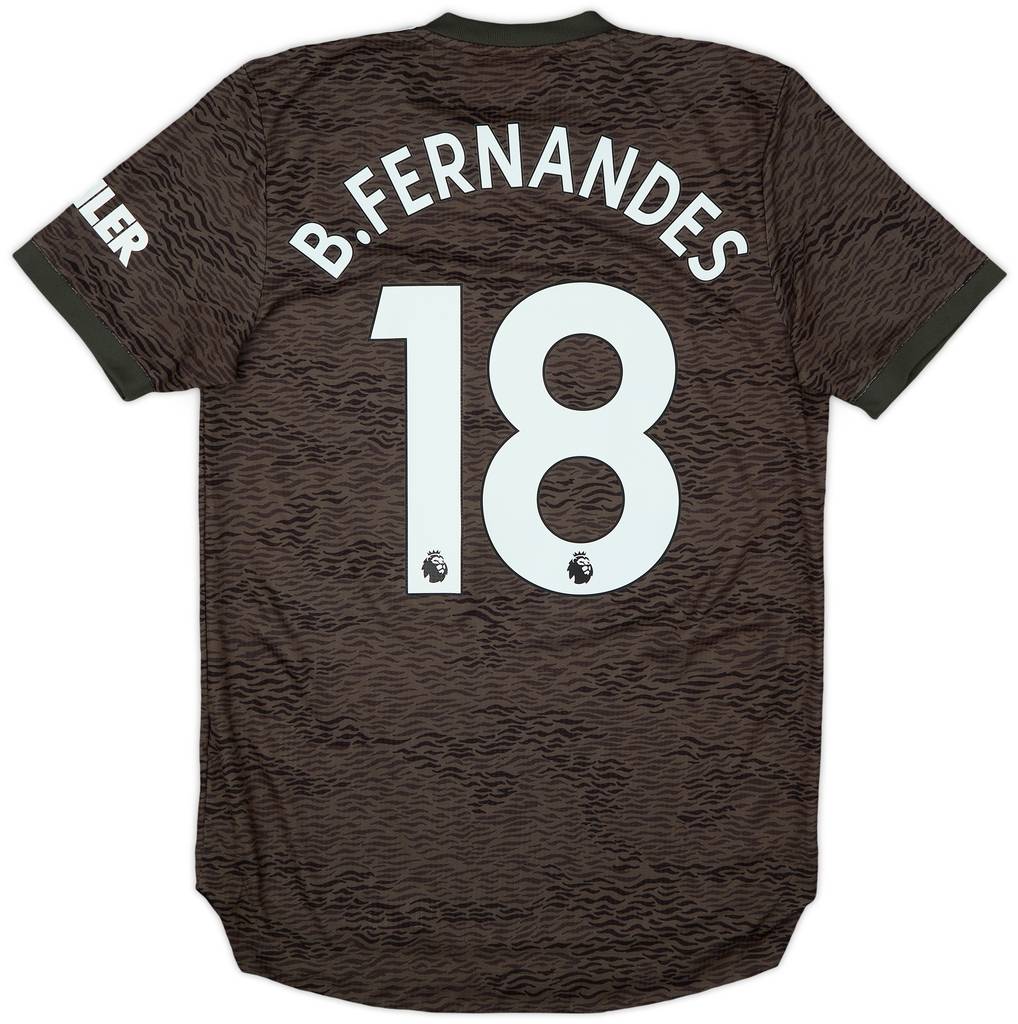 2020-21 Manchester United Authentic Away Shirt B.Fernandes #18 - 8/10 - (S)