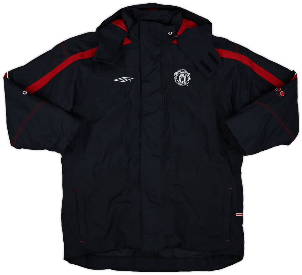 2000-01 Manchester United Umbro Padded Bench Coat - 8/10 - (S)