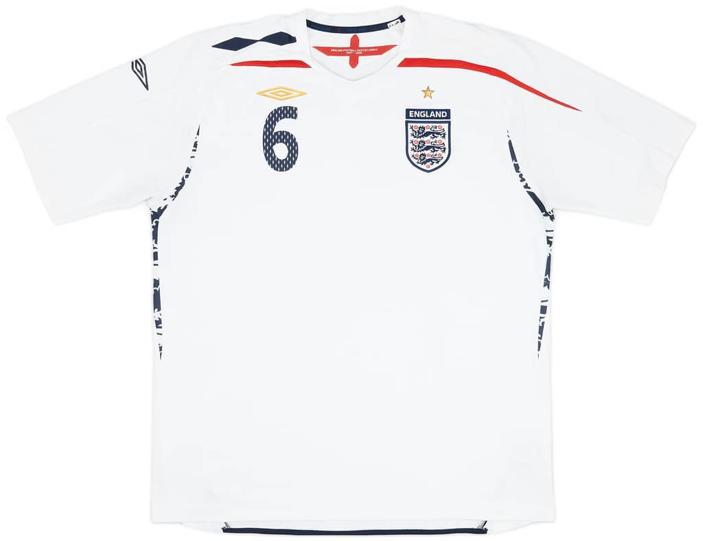 2007-09 England Home Shirt Terry #6 - 6/10 - (S)