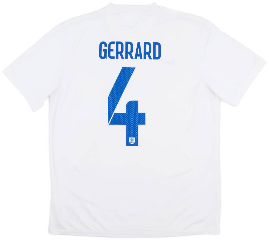2014-15 England Home Shirt Gerrard #4 - 8/10 - (L)