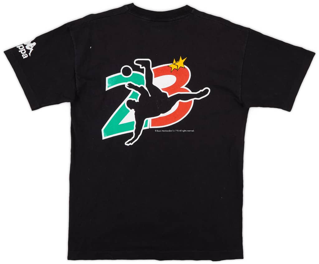 1995-96 Juventus Kappa 'Campionato Italiano 1994-95' Cotton Tee - 7/10 - (L)