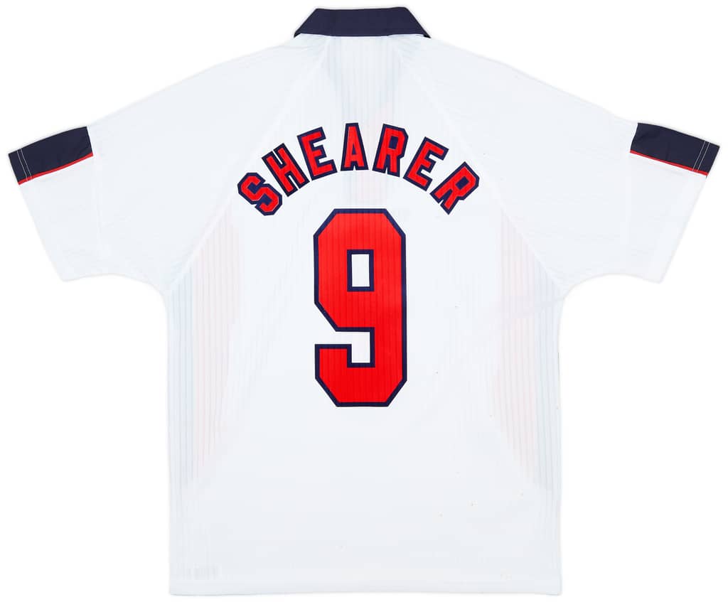1997-99 England Home Shirt Shearer #9 - 7/10 - (L)
