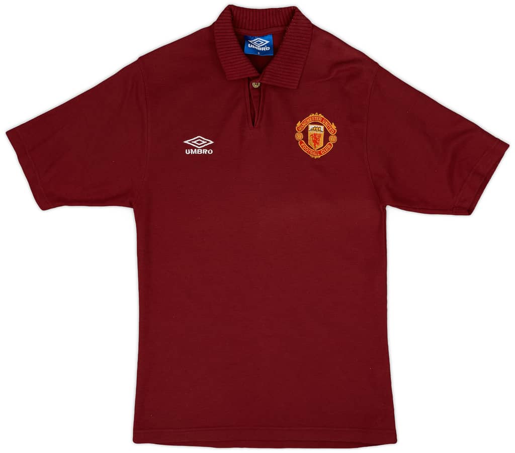 1996-97 Manchester United Umbro Polo Shirt - 9/10 - (S)
