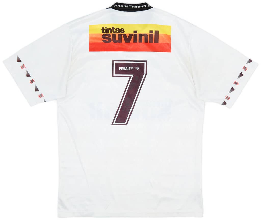 1995 Corinthians Home Shirt #9 - 8/10 - (XL)