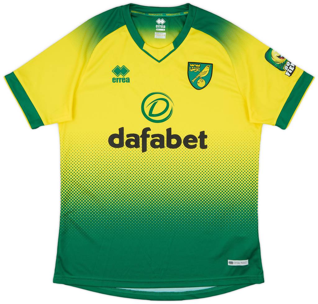 2019-20 Norwich Home Shirt - 9/10 - (L)