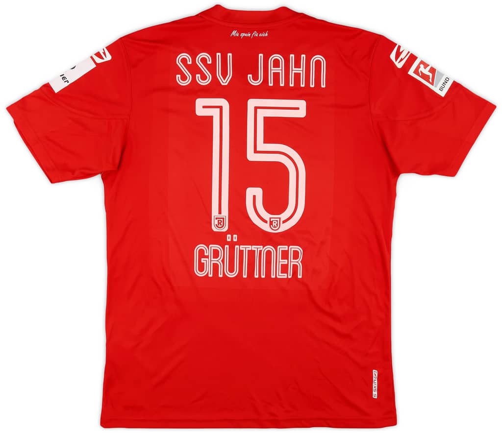 2018-19 Jahn Regensburg Match Issue Away Shirt Gruttner #15