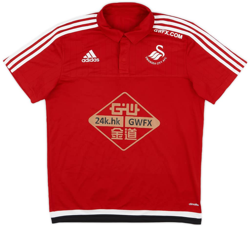 2015-16 Swansea City Polo Shirt - 9/10 - (M)