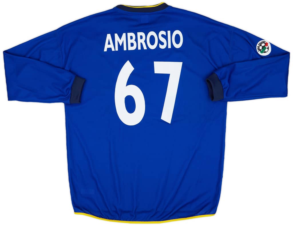 2002-03 Chievo Verona Match Issue GK Shirt Ambrosio #67