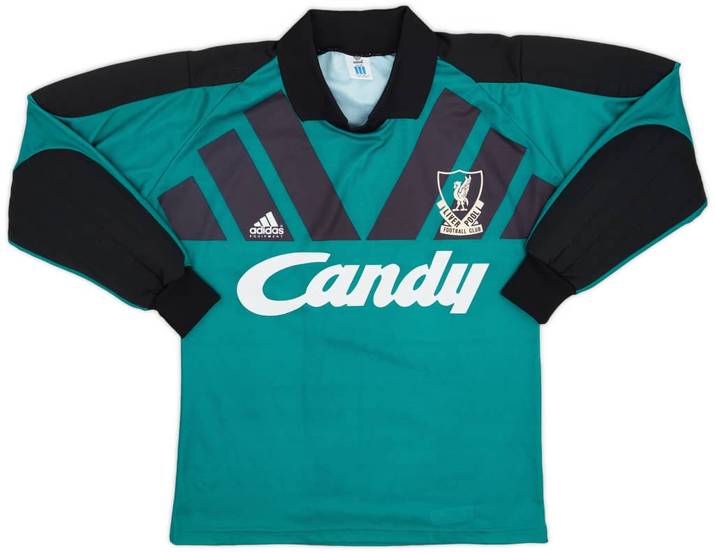 1991-92 Liverpool GK Shirt - 9/10 - (S)