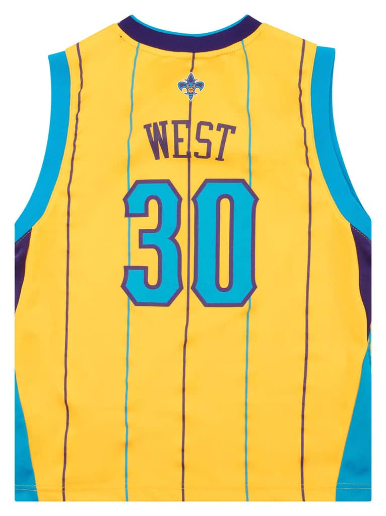 2011-13 New Orleans Hornets West #30 adidas Jersey (Alternate) Y
