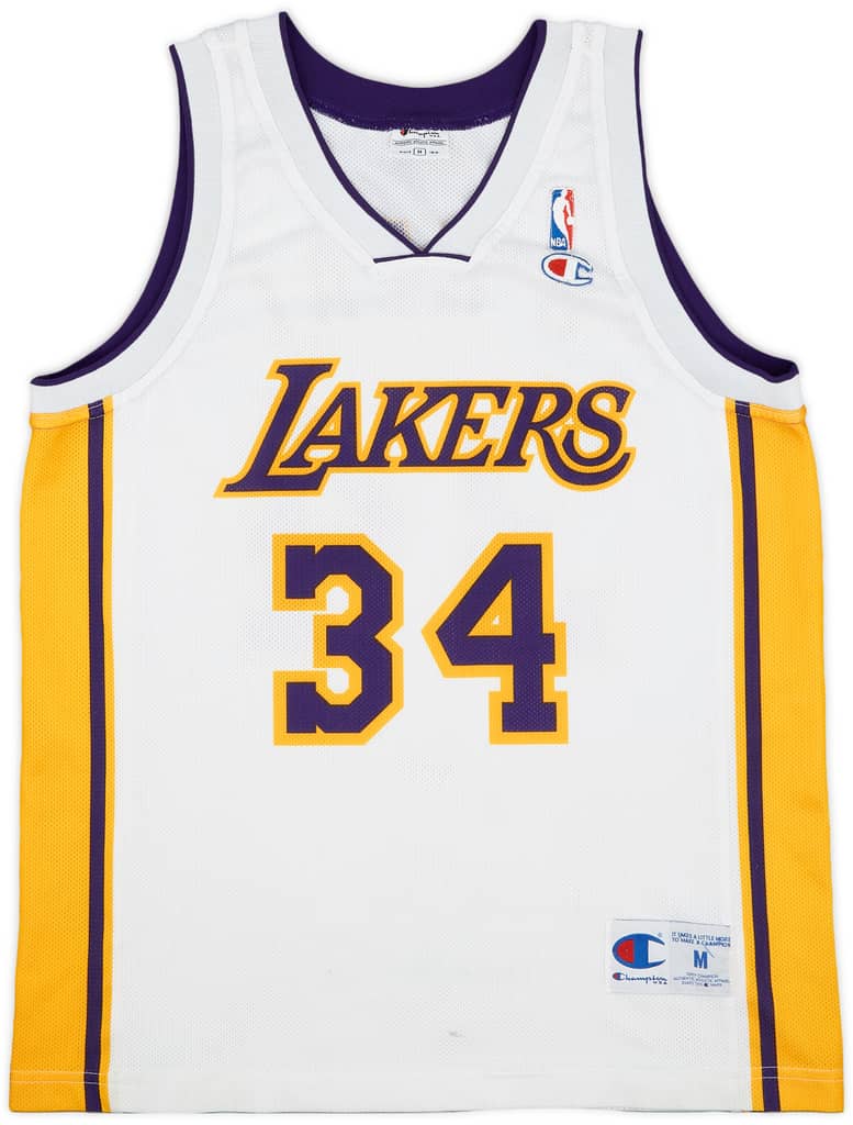 2002-04 LA Lakers O'Neal #34 Champion Alternate Jersey - 8/10 - (M)