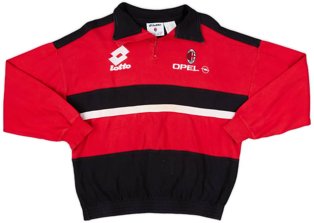 1994-95 AC Milan Lotto 1/4 Zip Drill Top - 6/10 - (XS)