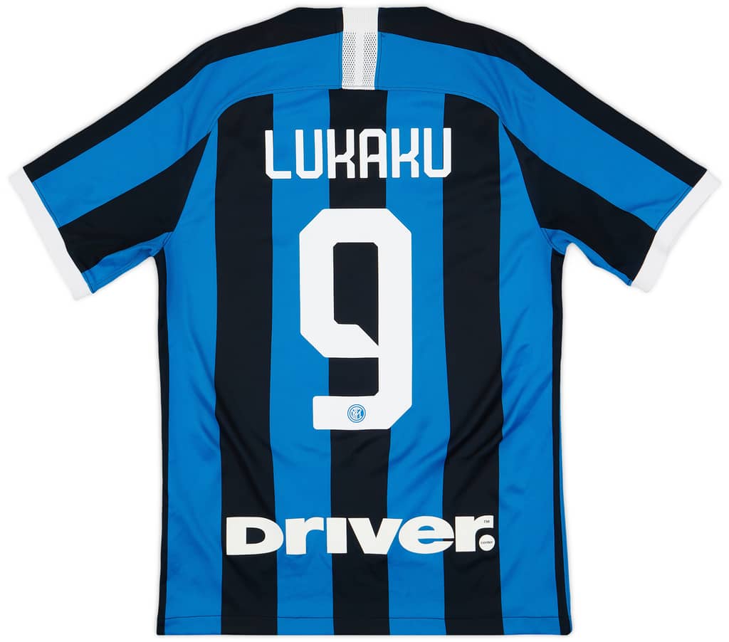 2019-20 Inter Milan Home Shirt Lukaku #9 - 10/10 - (S)