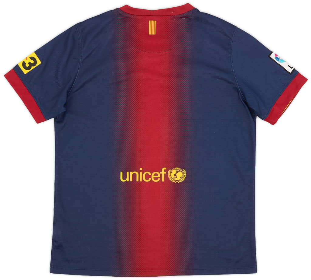 2012-13 Barcelona Home Shirt - 7/10 - (XL.Boys)