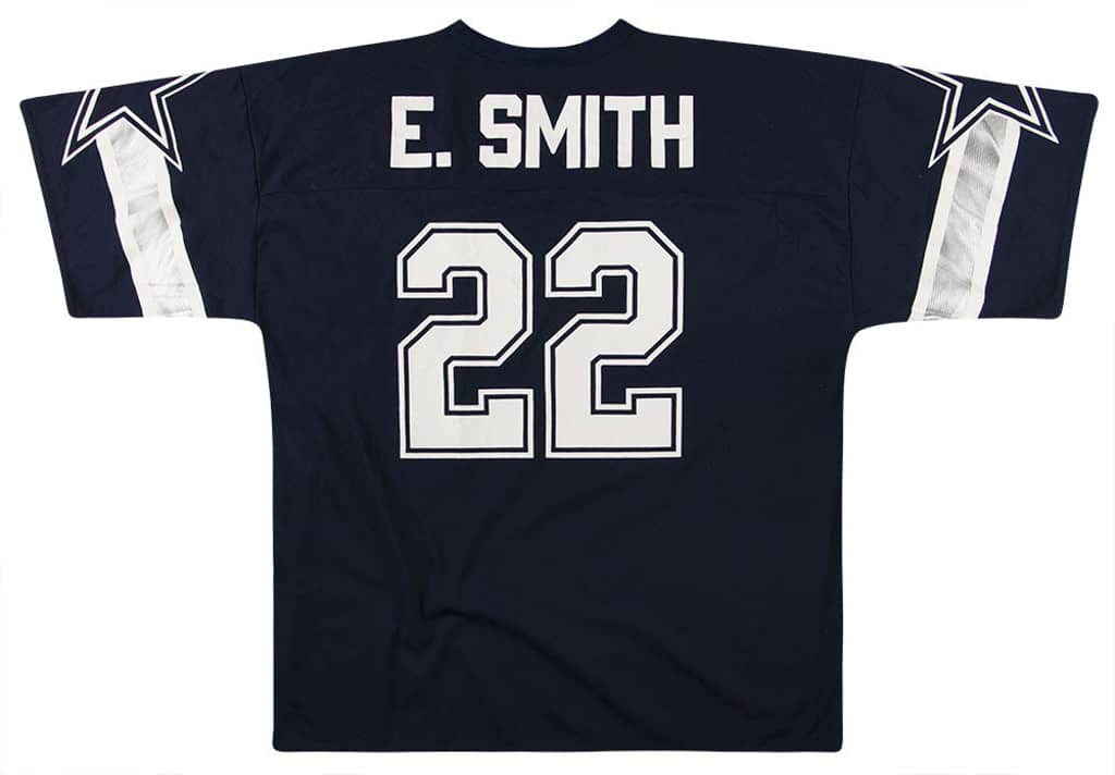 1996-00 Dallas Cowboys Smith #22 Logo 7 Jersey (Home) XL