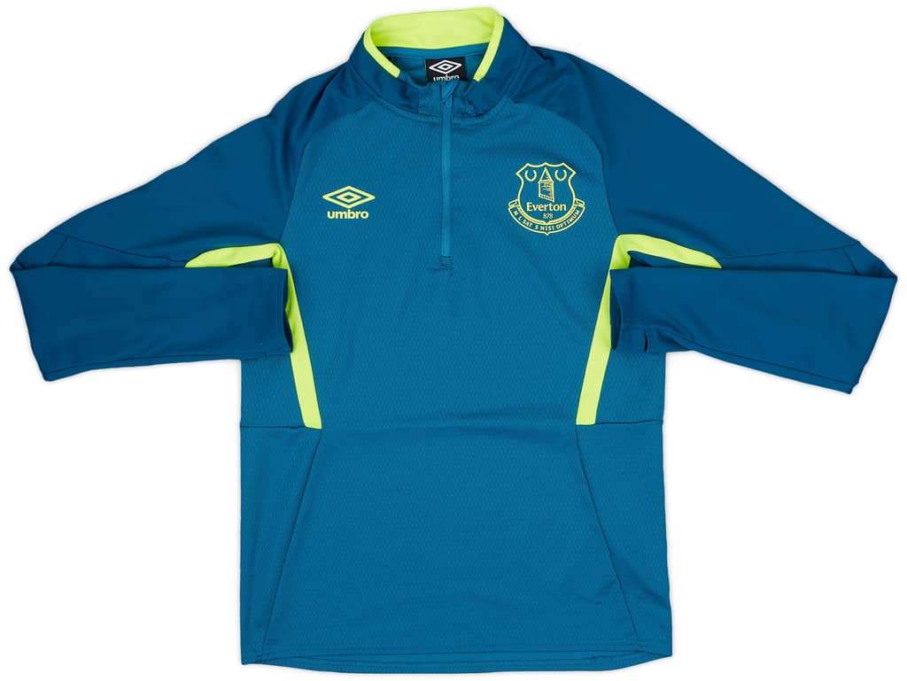 2019-20 Everton Umbro 1/4 Zip Drill Top - 9/10 - (S)