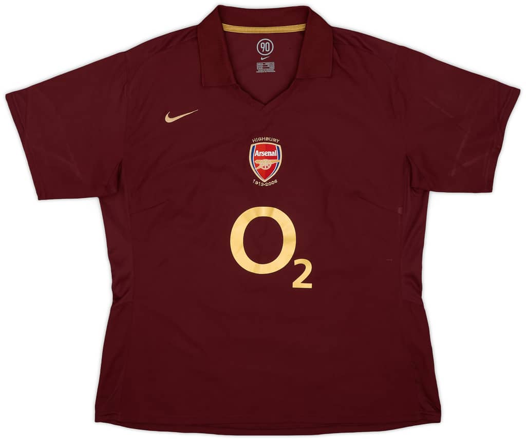 2005-06 Arsenal Home Shirt - 7/10 - (Women's XL)