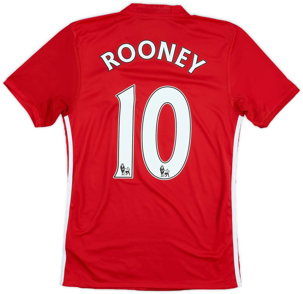 2016-17 Manchester United Home Shirt Rooney #10 - 8/10 - (XS)