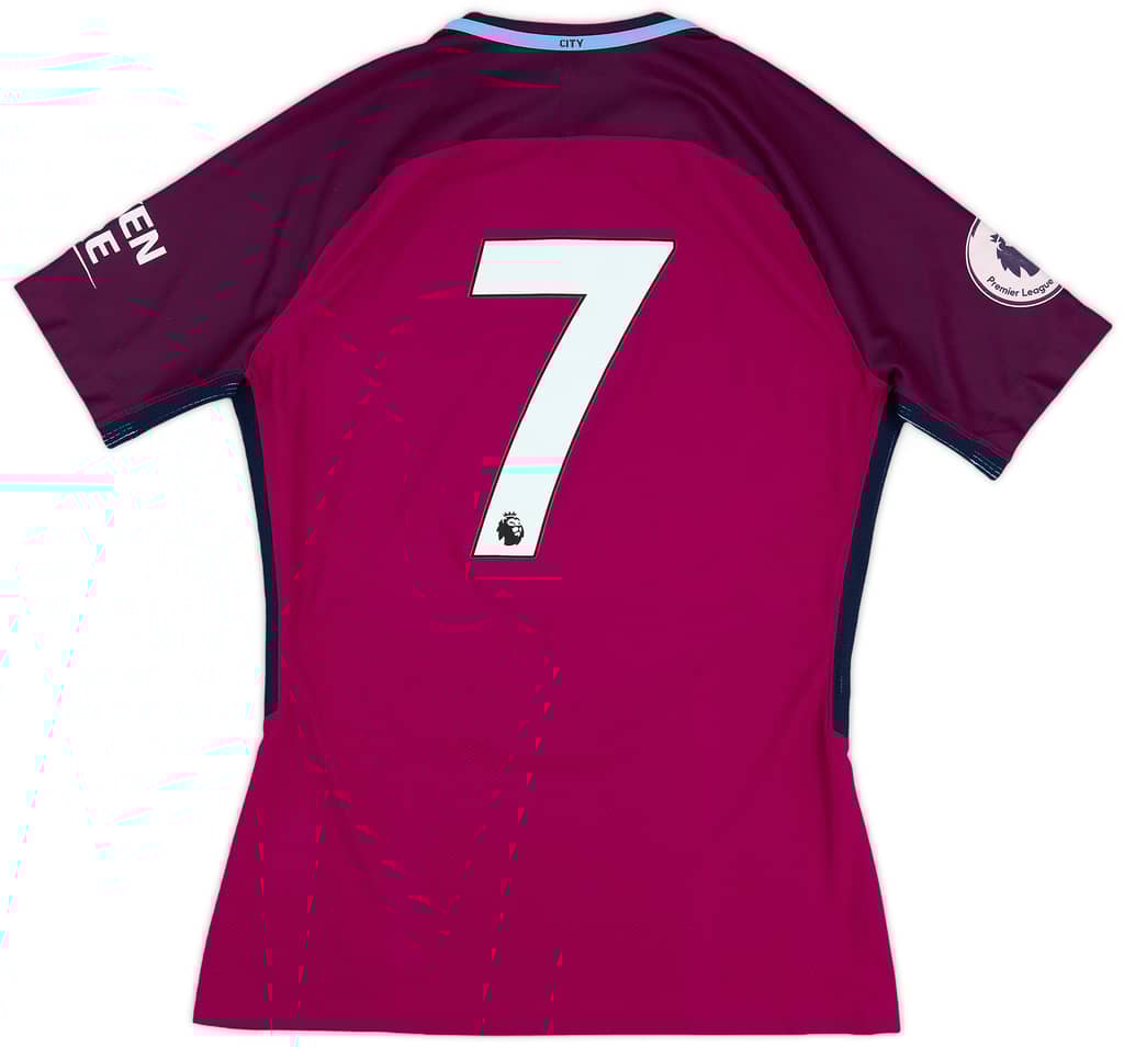 2017-18 Manchester City Match Issue Away Shirt #7