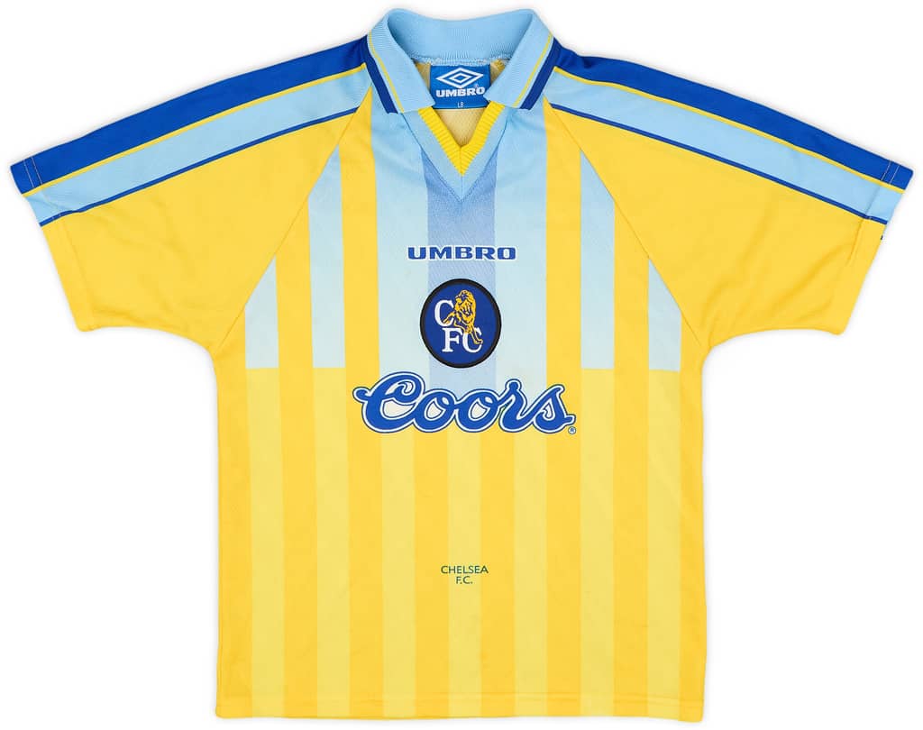 1996-97 Chelsea Away Shirt - 9/10 - (L.Boys)