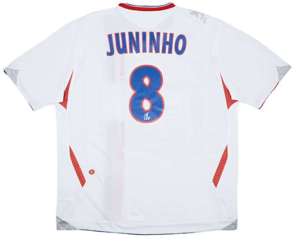 2006-07 Lyon Home Shirt Juninho #8 - 6/10 - (XXL)